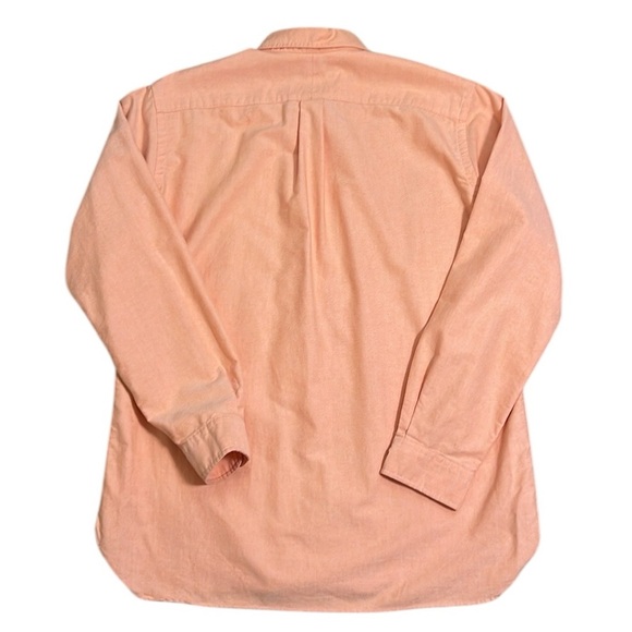 VTG 90’s Ralph Lauren Classic Fit Oxford Button Down Shirt Orange Cotton Large - Picture 8 of 10